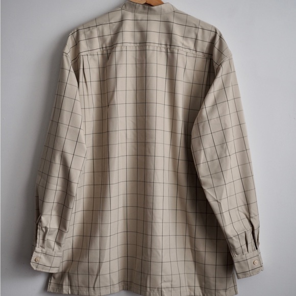 Lemaire oversized premium uniqlo casual flannel shirt - Picture 4 of 9